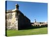 Walls and Moat of El Morro Fort, San Juan-George Oze-Stretched Canvas