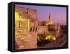Walls and the Citadel of David in the Old City of Jerusalem, Israel, Middle East-Simanor Eitan-Framed Stretched Canvas