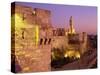 Walls and the Citadel of David in the Old City of Jerusalem, Israel, Middle East-Simanor Eitan-Stretched Canvas