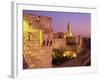 Walls and the Citadel of David in the Old City of Jerusalem, Israel, Middle East-Simanor Eitan-Framed Photographic Print