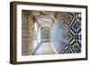 Walls Covered in Beautuful Azelejo Tiles on Display at the National Azulejo Museum in Lisbon-Alex Treadway-Framed Photographic Print