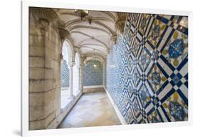 Walls Covered in Beautuful Azelejo Tiles on Display at the National Azulejo Museum in Lisbon-Alex Treadway-Framed Photographic Print