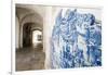 Walls Covered in Beautuful Azelejo Tiles on Display at the National Azulejo Museum in Lisbon-Alex Treadway-Framed Premium Photographic Print