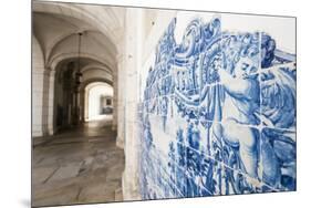 Walls Covered in Beautuful Azelejo Tiles on Display at the National Azulejo Museum in Lisbon-Alex Treadway-Mounted Premium Photographic Print