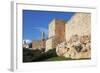 Walls of Ancient Jerusalem. Serene Autumn Day, a Sunset-kavram-Framed Photographic Print