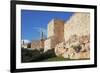 Walls of Ancient Jerusalem. Serene Autumn Day, a Sunset-kavram-Framed Photographic Print