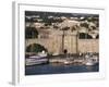 Walls of Old Town from Harbour, Rhodes, Dodecanese Islands, Greece-Ken Gillham-Framed Photographic Print