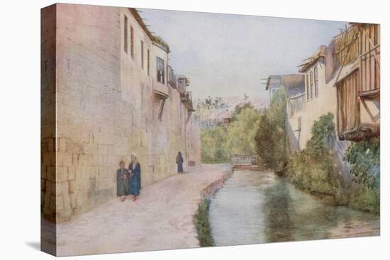 Walls of the City and Barada River, Damascus-Walter Spencer-Stanhope Tyrwhitt-Stretched Canvas