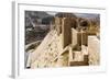 Walls of the crusader fort of Kerak Castle, Kerak, Jordan.-Nico Tondini-Framed Photographic Print