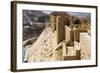 Walls of the crusader fort of Kerak Castle, Kerak, Jordan.-Nico Tondini-Framed Photographic Print