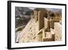 Walls of the crusader fort of Kerak Castle, Kerak, Jordan.-Nico Tondini-Framed Photographic Print