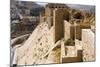 Walls of the crusader fort of Kerak Castle, Kerak, Jordan.-Nico Tondini-Mounted Photographic Print