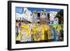 Walls Painted with Afro-Caribbean Art-Lee Frost-Framed Photographic Print