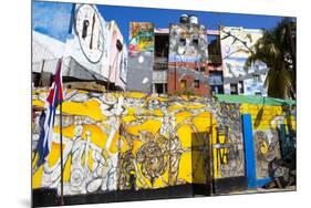 Walls Painted with Afro-Caribbean Art-Lee Frost-Mounted Photographic Print