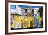 Walls Painted with Afro-Caribbean Art-Lee Frost-Framed Photographic Print