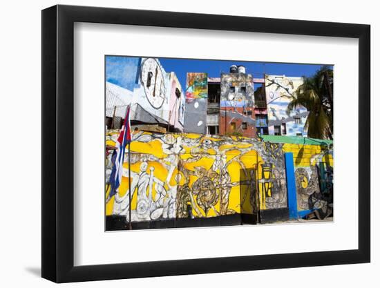 Walls Painted with Afro-Caribbean Art-Lee Frost-Framed Photographic Print