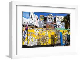 Walls Painted with Afro-Caribbean Art-Lee Frost-Framed Photographic Print