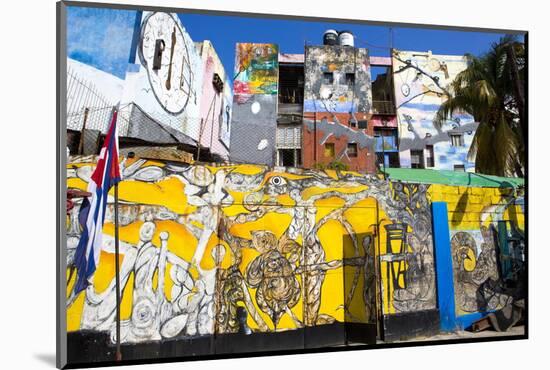 Walls Painted with Afro-Caribbean Art-Lee Frost-Mounted Photographic Print