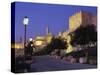 Walls Promenade and Tower of David at Dusk, Jerusalem, Israel, Middle East-Simanor Eitan-Stretched Canvas