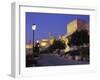 Walls Promenade and Tower of David at Dusk, Jerusalem, Israel, Middle East-Simanor Eitan-Framed Photographic Print