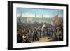 Walls Start Demolition. Ceremony Riga City, November 15, 1857. Artist Julius Gottfried Siegmund-null-Framed Giclee Print