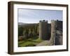 Walls Walk West to Mill Gate Towers Entrance, with View of Medieval Walls, Conwy, Wales-Pearl Bucknall-Framed Photographic Print