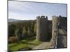 Walls Walk West to Mill Gate Towers Entrance, with View of Medieval Walls, Conwy, Wales-Pearl Bucknall-Mounted Photographic Print