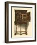 Walnut cabinet inlaid with marquetry, 1905-Shirley Slocombe-Framed Giclee Print