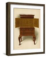 Walnut Cabinet, Property of Edward Dent-Shirley Charles Llewellyn Slocombe-Framed Giclee Print