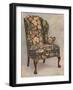 Walnut chair covered with needlework, 1905-Shirley Slocombe-Framed Giclee Print