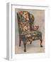 Walnut chair covered with needlework, 1905-Shirley Slocombe-Framed Giclee Print