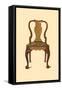 Walnut chair inlaid with marquetry, 1905-Shirley Slocombe-Framed Stretched Canvas