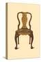 Walnut chair inlaid with marquetry, 1905-Shirley Slocombe-Stretched Canvas