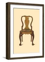 Walnut chair inlaid with marquetry, 1905-Shirley Slocombe-Framed Giclee Print