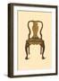 Walnut chair inlaid with marquetry, 1905-Shirley Slocombe-Framed Giclee Print