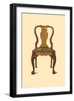 Walnut chair inlaid with marquetry, 1905-Shirley Slocombe-Framed Giclee Print