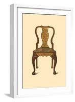 Walnut chair inlaid with marquetry, 1905-Shirley Slocombe-Framed Giclee Print