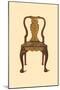 Walnut chair inlaid with marquetry, 1905-Shirley Slocombe-Mounted Giclee Print