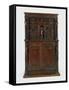 Walnut Genoese Double Cabinet with Bambocci Carvings, Italy-null-Framed Stretched Canvas