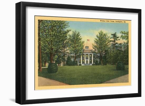 Walnut Hall Farm, Lexington, Kentucky-null-Framed Art Print