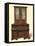 Walnut inlaid writing cabinet, 1905-Shirley Slocombe-Framed Stretched Canvas
