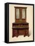 Walnut Inlaid Writing-Cabinet, Property of Alfred a De Pass-Shirley Charles Llewellyn Slocombe-Framed Stretched Canvas