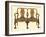 Walnut settee inlaid with marquetry, 1905-Shirley Slocombe-Framed Giclee Print