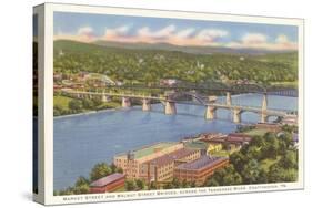 Walnut Street Bridge, Chattanooga, Tennessee-null-Stretched Canvas