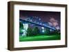 Walnut Street Bridge over Coolidge Park in Chattanooga, Tennessee.-SeanPavonePhoto-Framed Photographic Print