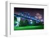 Walnut Street Bridge over Coolidge Park in Chattanooga, Tennessee.-SeanPavonePhoto-Framed Photographic Print