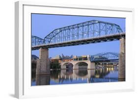 Walnut Street Bridge over the Tennessee River, Chattanooga, Tennessee, United States of America-Richard Cummins-Framed Photographic Print