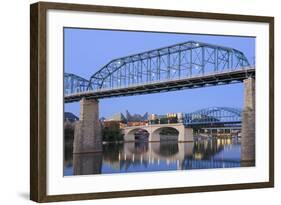 Walnut Street Bridge over the Tennessee River, Chattanooga, Tennessee, United States of America-Richard Cummins-Framed Photographic Print
