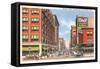 Walnut Street, Des Moines, Iowa-null-Framed Stretched Canvas