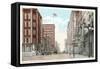 Walnut Street, Des Moines, Iowa-null-Framed Stretched Canvas